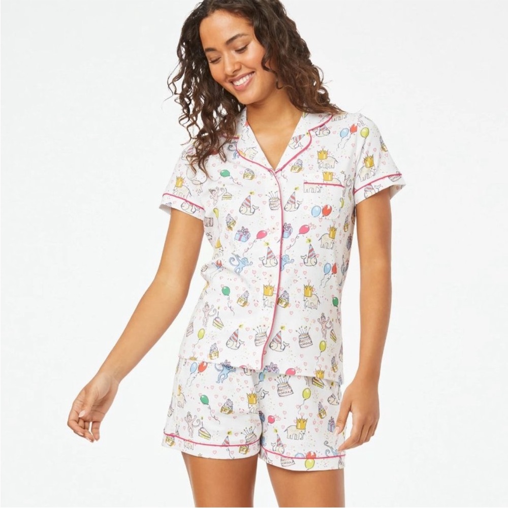 NWT Roller Rabbit Birthday Bonanza Pajamas XXS